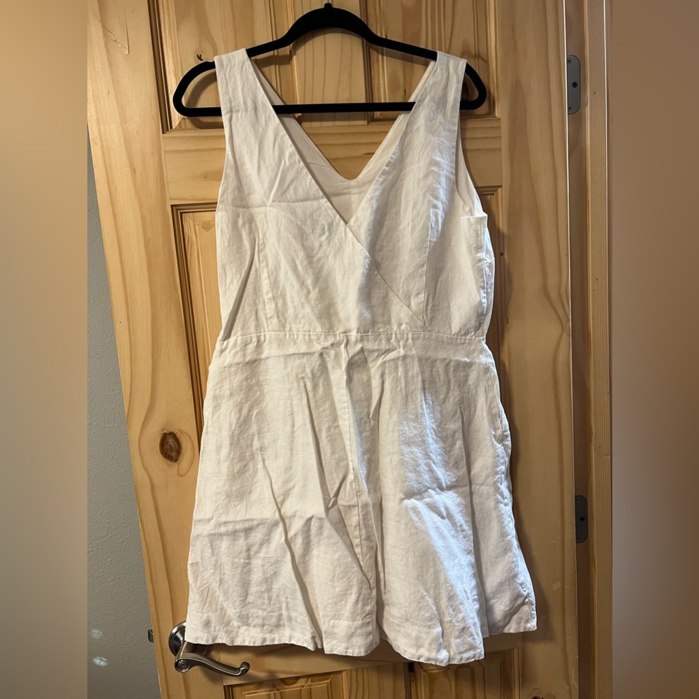 Gap white linen dress
